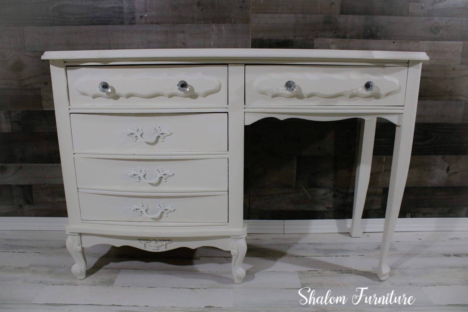 French Provincial Vanity Desk Shabby Chic Farmhouse Farmstyle Etsy