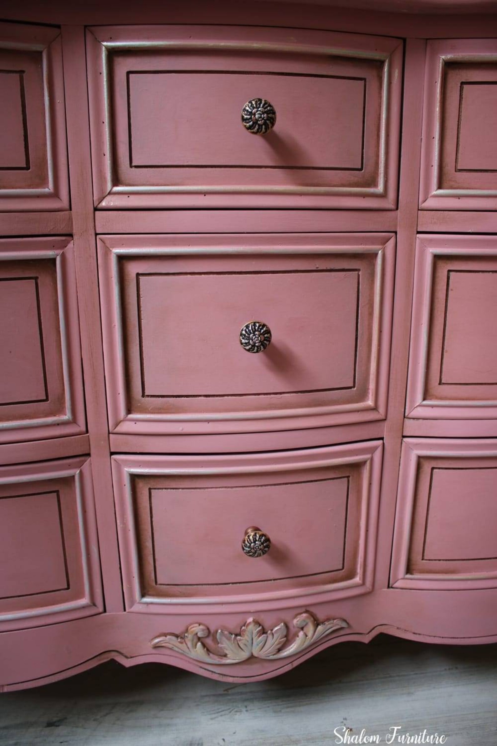 SOLD EXAMPLE Antique Shabby Chic Dresser Hutch Bedroom Etsy