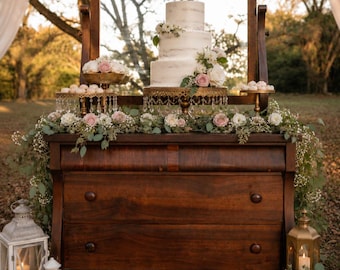 NEW! AVAILABLE! Wedding Furniture | Wedding Cake Display | Dessert Table Dresser | Bridal Reception Decor | Reception Focal Point