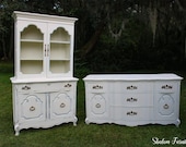 SOLD EXAMPLE Antique, Shabby chic dresser, hutch, bedroom set, nightstand, shelf, endtable, bed,table, chair, chairs, sideboard, buffet