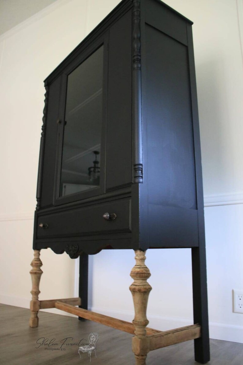 Antique Hutch Mid 1800s Wooden Hutch Vintage Hutch Display Etsy