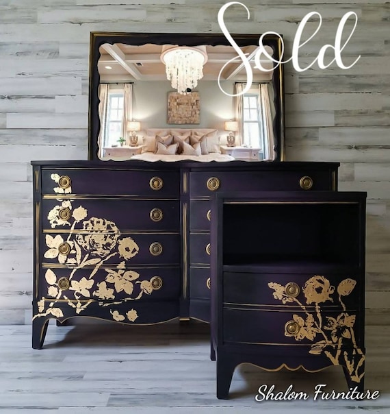 SOLD EXAMPLE---- Antique, Shabby chic dresser, hutch, bedroom set, nightstand, shelf, endtable, bed, table, chair, chairs, sideboard, buffet