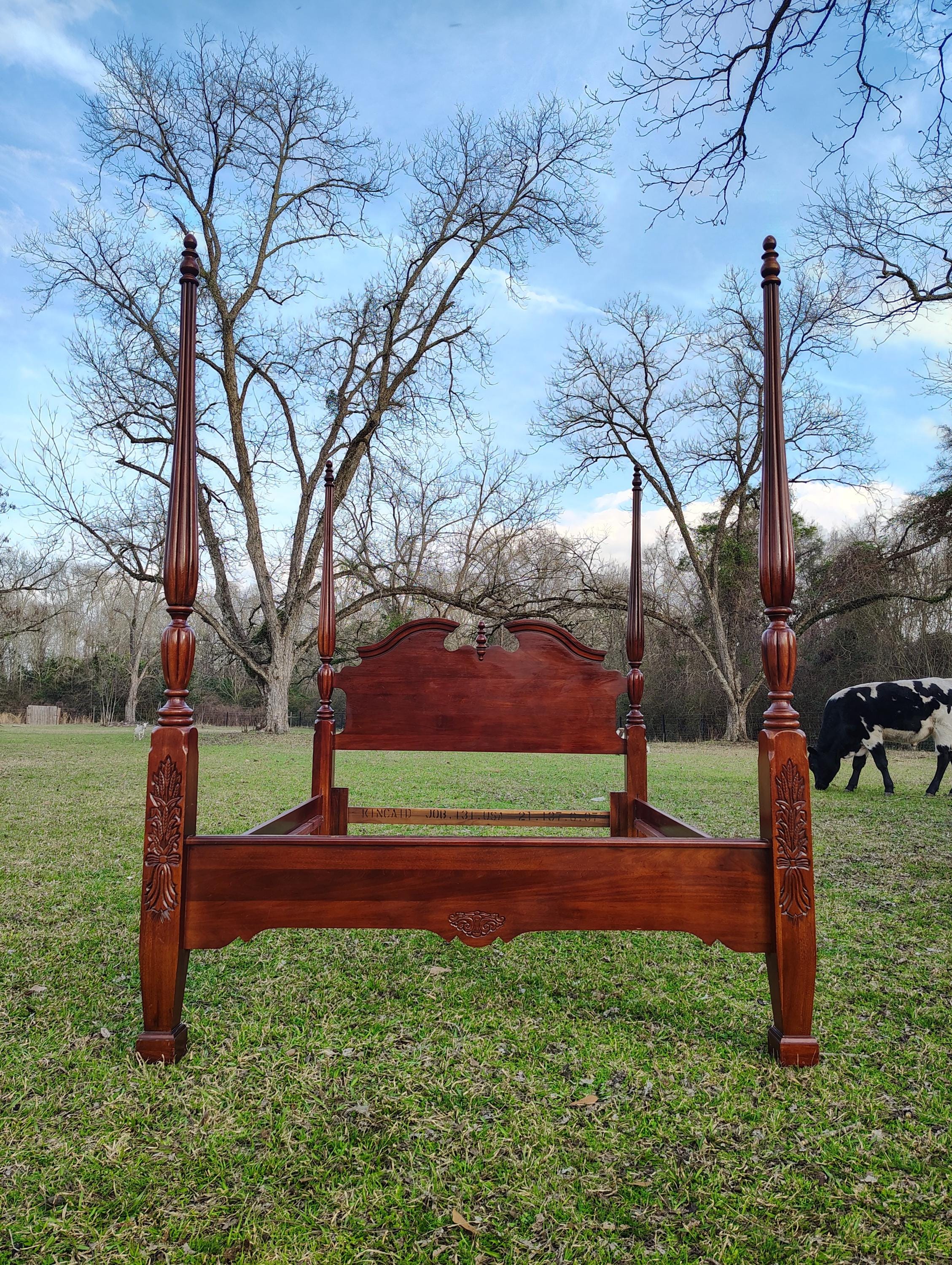 NEW! Available! Queen Size Carved Cherry Wood Kincaid Furniture