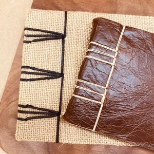 Japanese Stab Binding tool + gourd awl + waxed thread + curved & straight needles