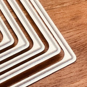 Jeu de matrices de matrice (rectangle, carré, ovale, cercle) pour la fabrication de cartes.