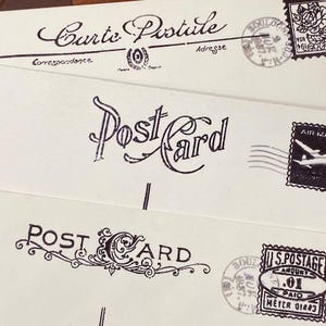 Carte Postale clear stamps