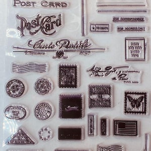 Carte Postale clear stamps