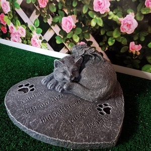 Heart Shaped Cat Memorial