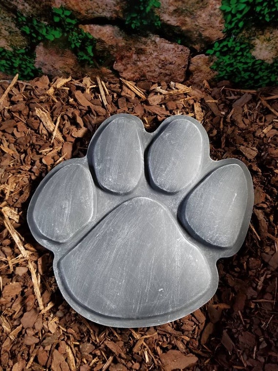 Large Paw Print Stepping Stone Etsy