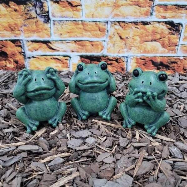 Frogs Hear No Evil Speak No Evil See No Evil - Etsy