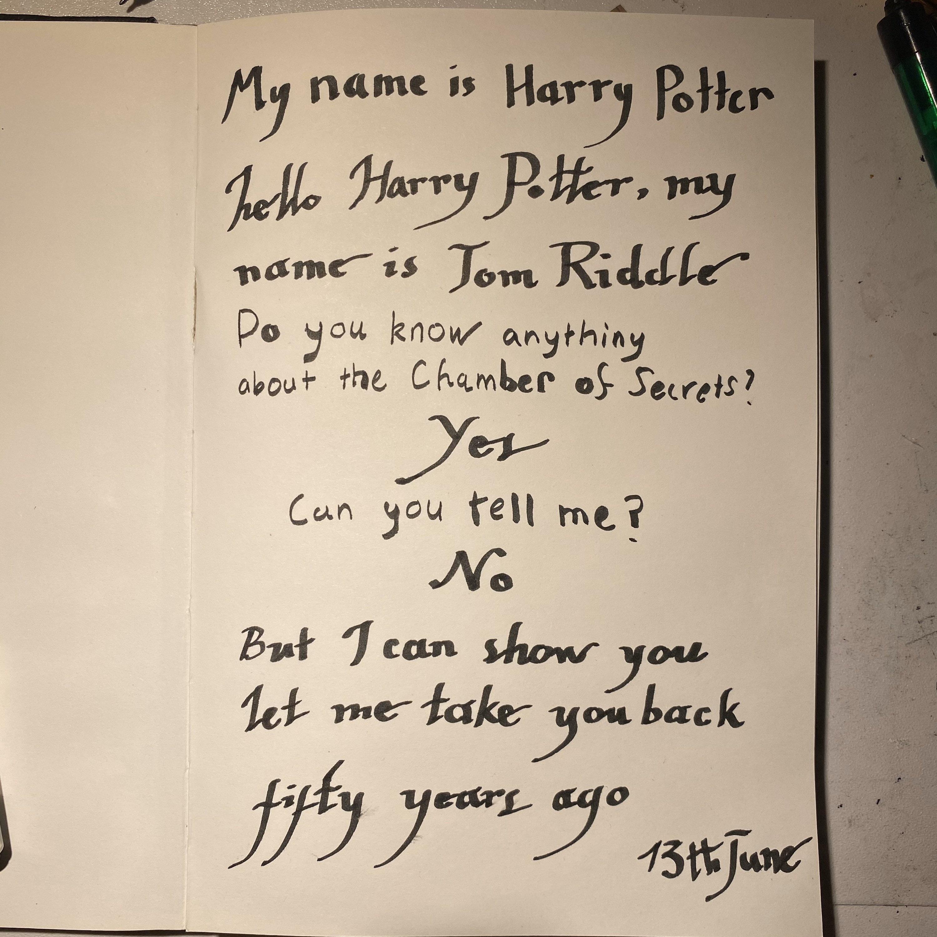 Harry Potter Tom Riddles Diary Etsy