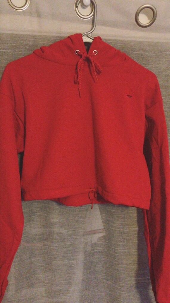 hanes cropped sweatshirt