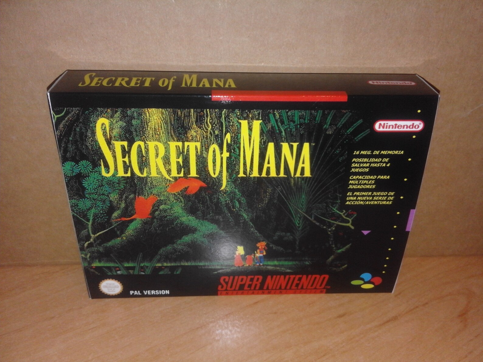 SECRET OF MANA Snes Repro Box Only Box & Insert Etsy