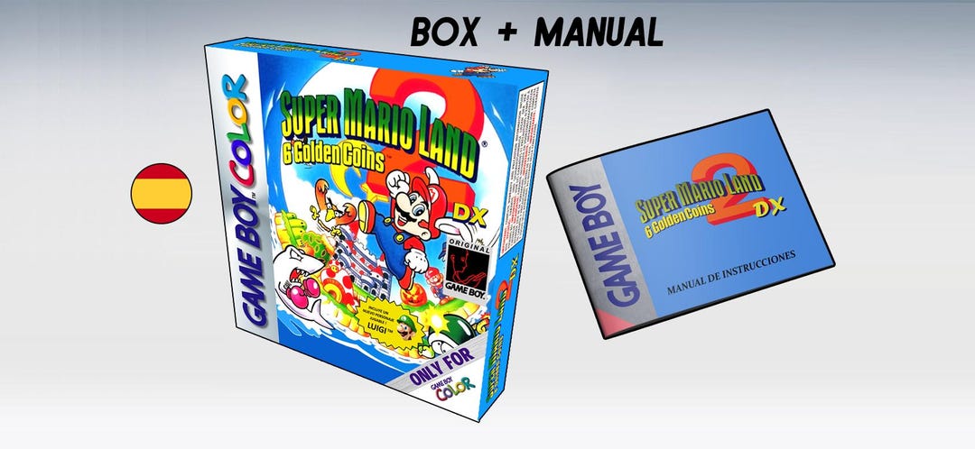 SUPER MARIO LAND 2 Dx (box + Manual) (spanish and English) (game