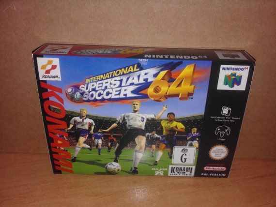 International Superstar Soccer 64 Nintendo 64 Repro Box Etsy