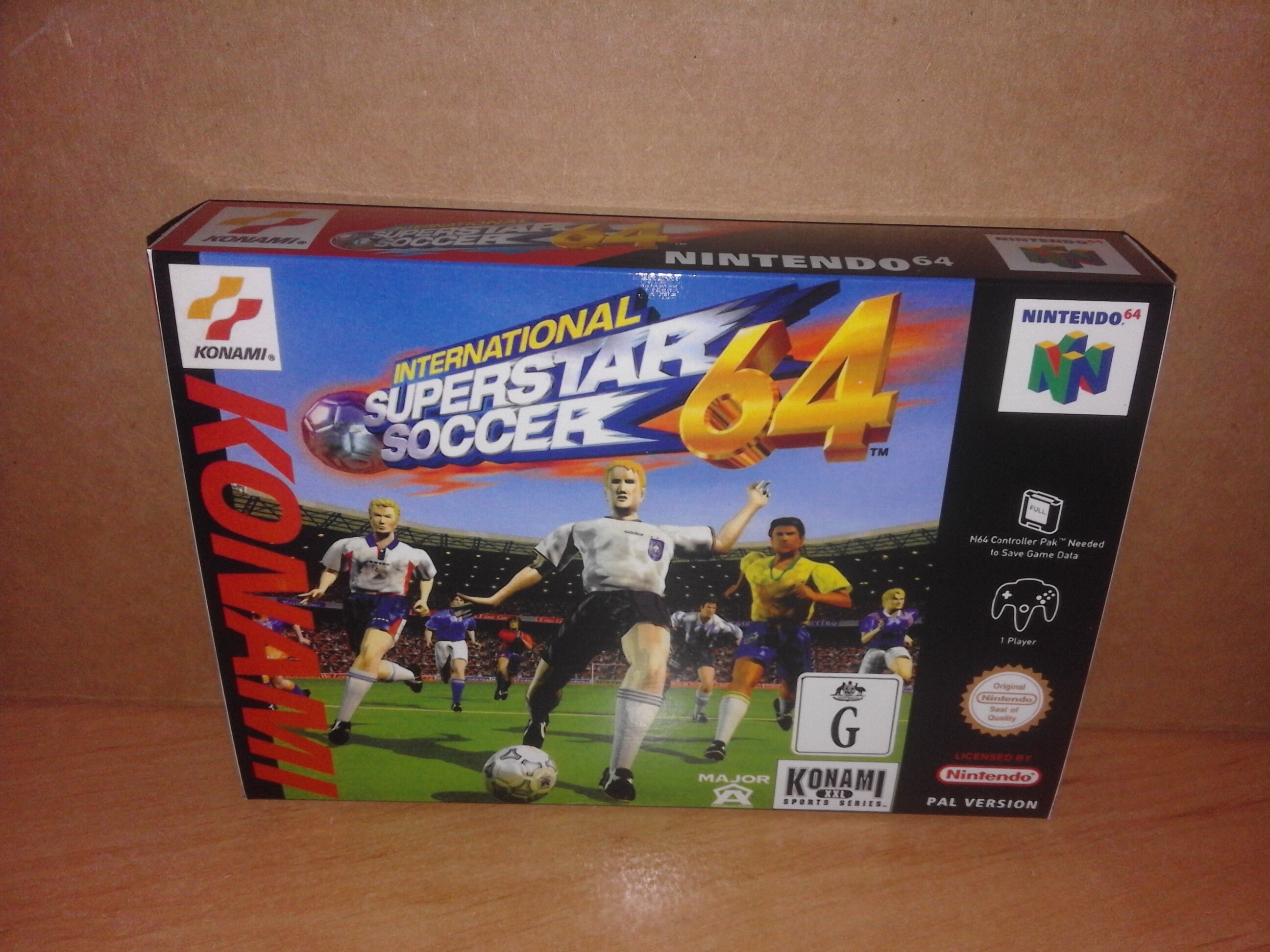 INTERNATIONAL SUPERSTAR SOCCER 64 nintendo 64 repro Box | Etsy