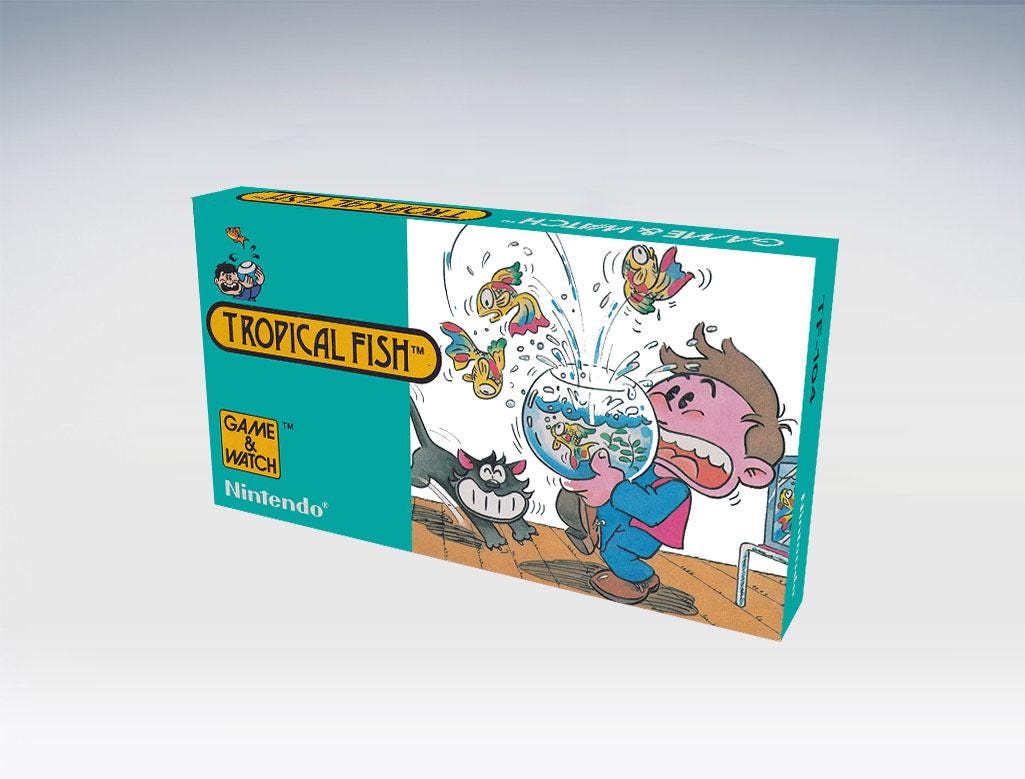 TROPICAL FISH Wide Screen Game and Watch (does Not Include Machine