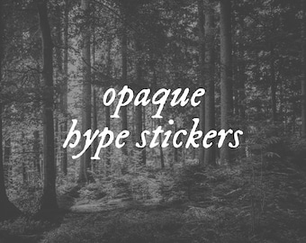 Folk Opaque Vinyl Hype Stickers!