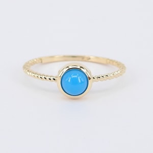 Sleeping Beauty Turquoise Ring - &quot;A twisted Bezel Treasure&quot;