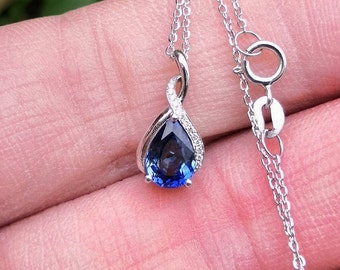Collana di zaffiri, collana di rubini o collana di smeraldi "Lacrime"