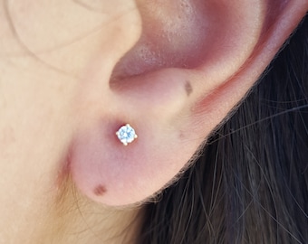 Diamond Stud Earrings - Simple & Minimalistic
