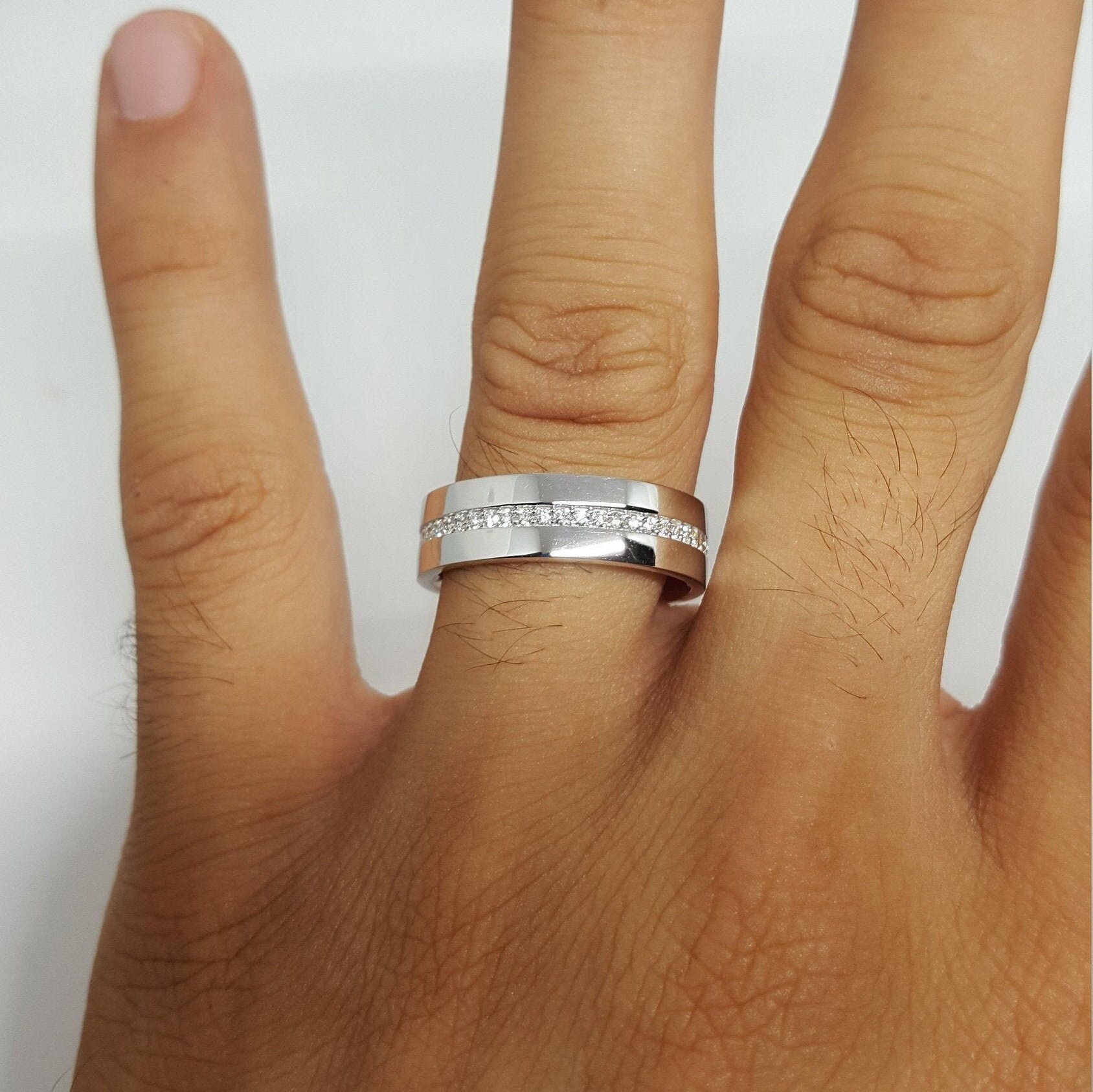 Ring Aus 18 Karat Weissgold Mit Indigolith - Botho Nickel