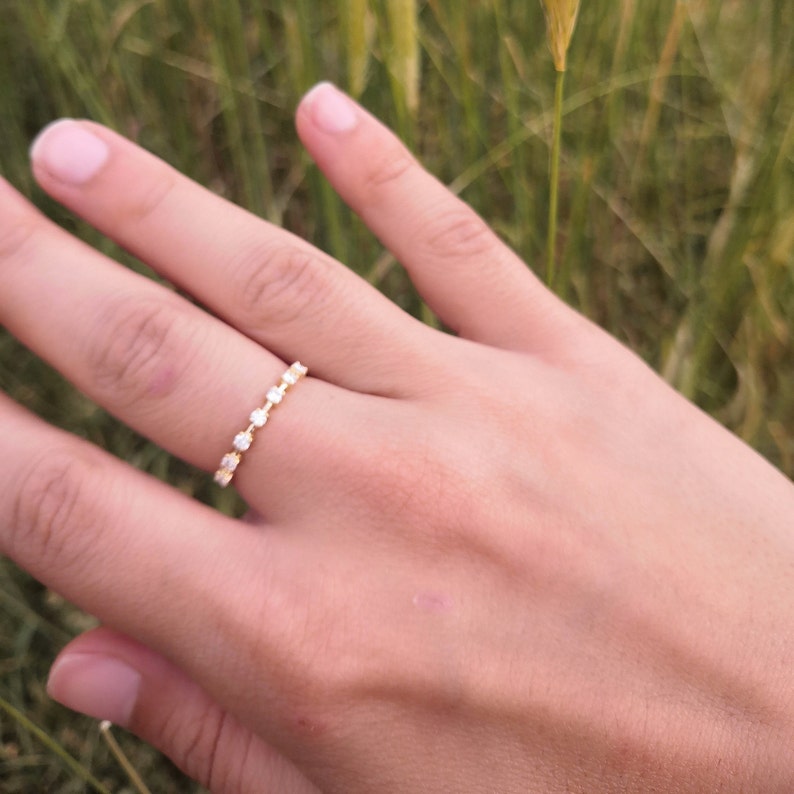 Vintage Eternity Diamond Ring image 4