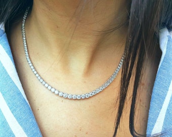 14 Ct. Natural Diamond Necklace