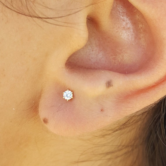 Cut Illusion Pawn Shop Diamond Stud Earrings Diamond Earrings