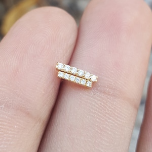 Diamant Bar Ohrringe