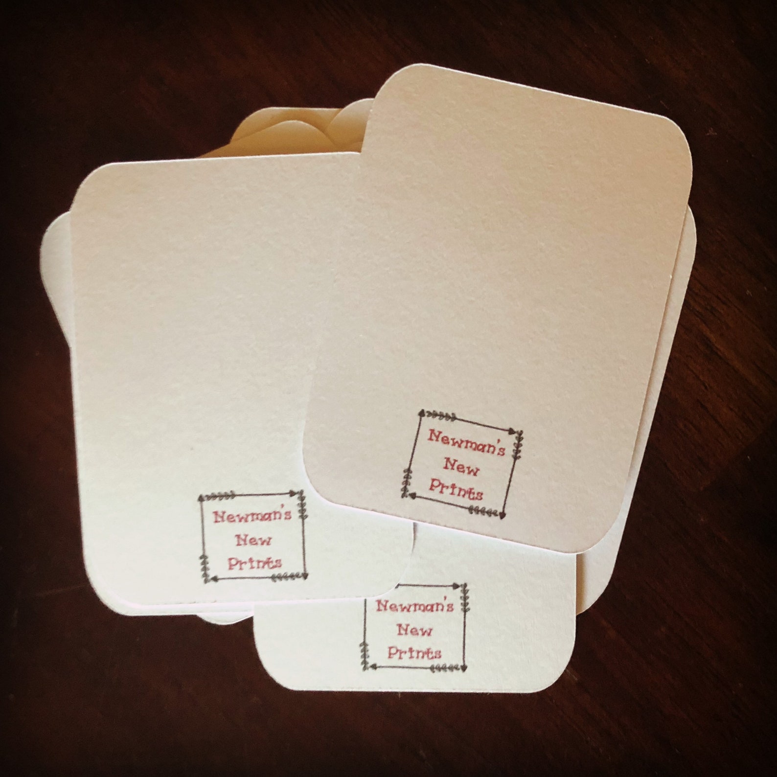 Custom Logo Notecard Business Logo Notecard Custom Business Etsy