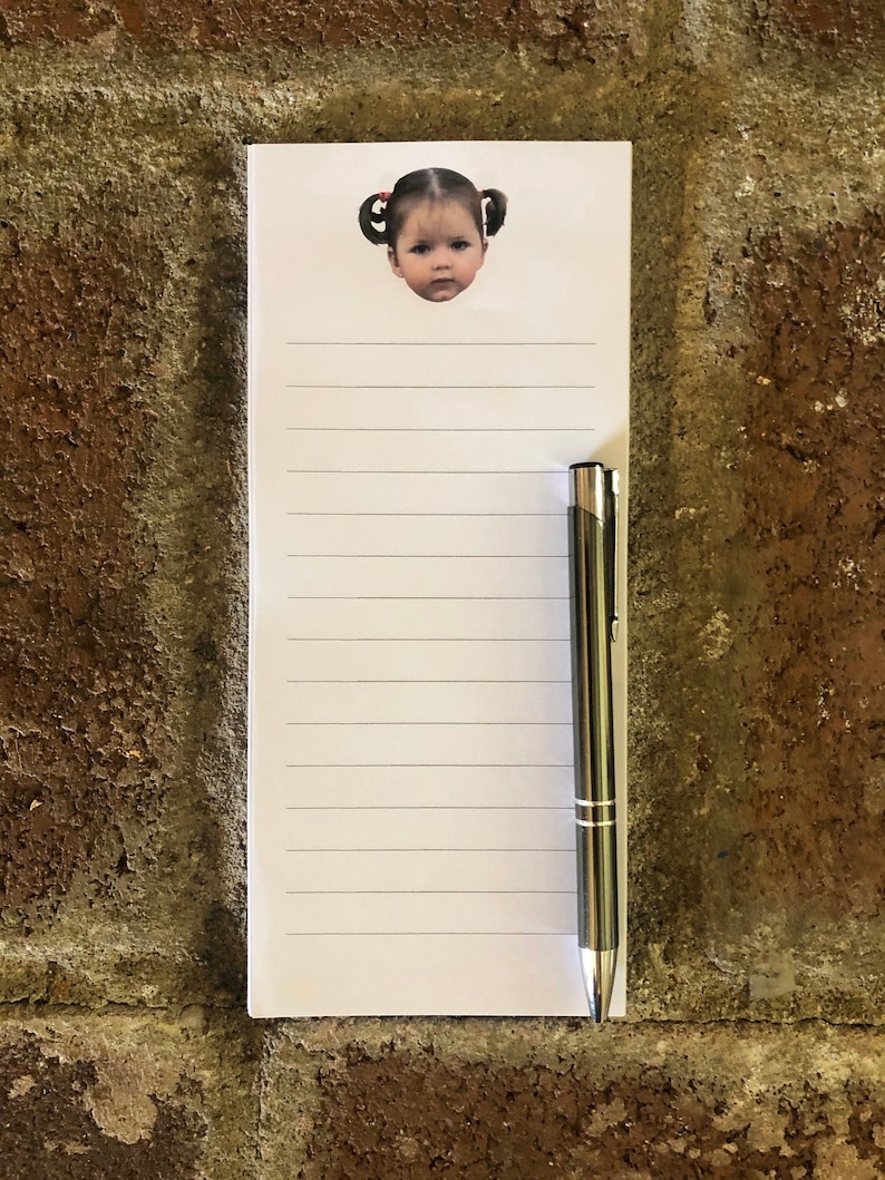 Custom Face Notepad, Personalized Face Notepad, Custom Face, Custom Notepad, Funny Face Notepad, Custom Gift, Funny Gift, Custom Face Gift image 1