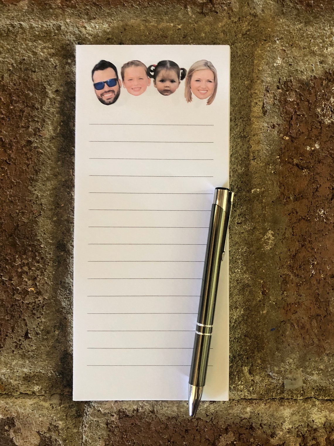 Custom Face Notepad Personalized Face Notepad Custom Face Etsy