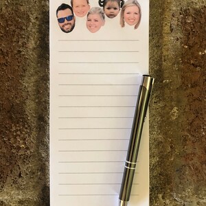 Custom Face Notepad, Personalized Face Notepad, Custom Face, Custom Notepad, Funny Face Notepad, Custom Gift, Funny Gift, Custom Face Gift image 6