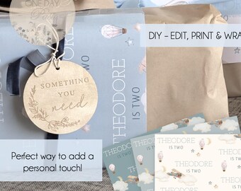 Carta da regalo vintage a forma di aereo, MODIFICABILE, carta da regalo per compleanno per bambini, carta da regalo per aeroplani, carta da regalo per aeroplani, decorazioni per compleanno per bambini