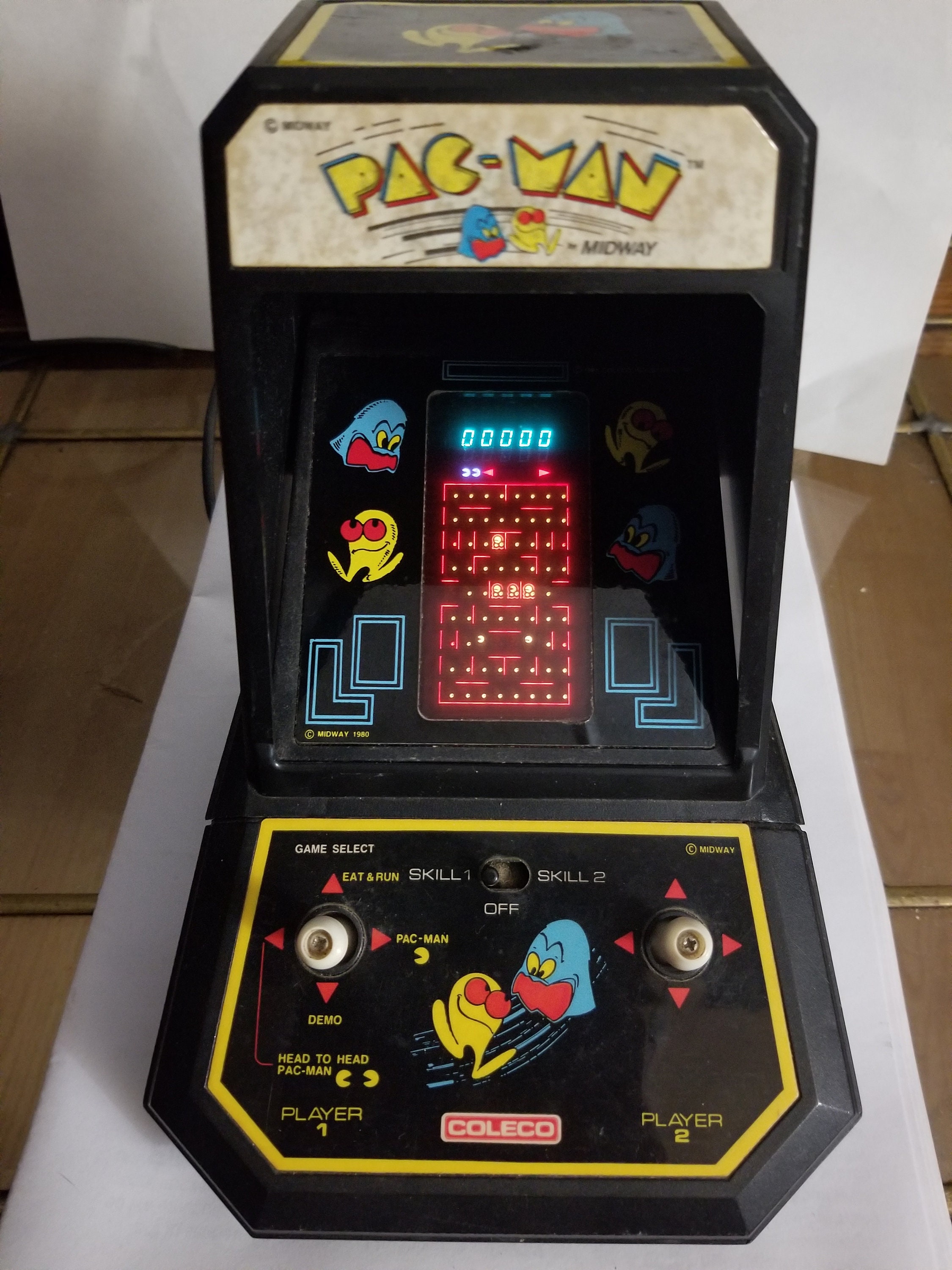 Coleco PacMan mini juego de arcade de mesa Etsy