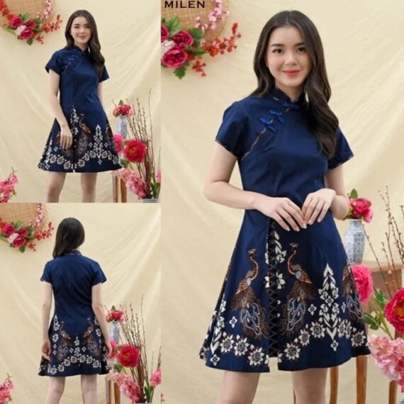 Batik qipao sale