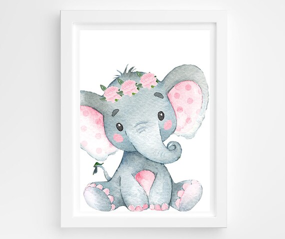 elephant nursery art