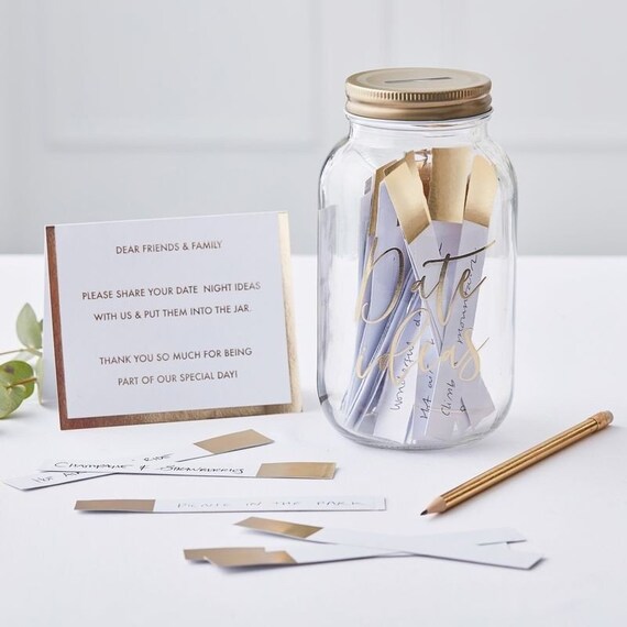 Date Night Ideas Guestbook Alternative Wedding Advice Etsy
