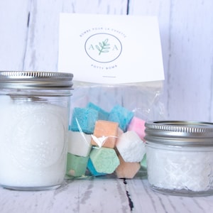 Introduction Gift - Natural House Cleaning Products - Natural Laundry Butter - Potty Bombs - Solid Dish Soap - Zero Waste Product - Handmade