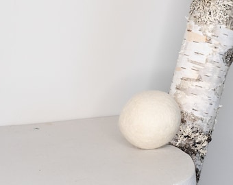 Merino Wool Dryer Ball - Natural Laundry Cleaning, Healthy Living, Handmade, Zero Waste, Compostable