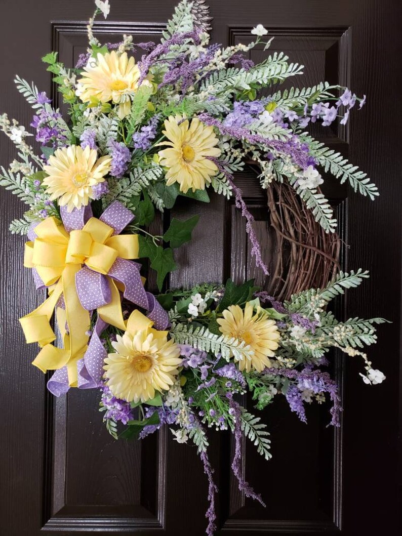 Grapevine Wreath Floral Wreath Flower Wreath Every Day Wreath Country Decor Custom Made Wreath Farmhouse Home Decor MTN Wreaths by Brenda