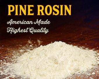Powdered Pine Resin - Pine Tree Rosin American Made Highest Quality Powder Pine Gum Rosin Great for Beeswax wraps Soaps Salves