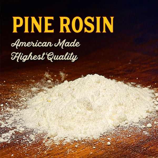 Powdered Pine Resin - Pine Tree Rosin American Made Highest Quality Powder Pine Gum Rosin Great for Beeswax wraps Soaps Salves