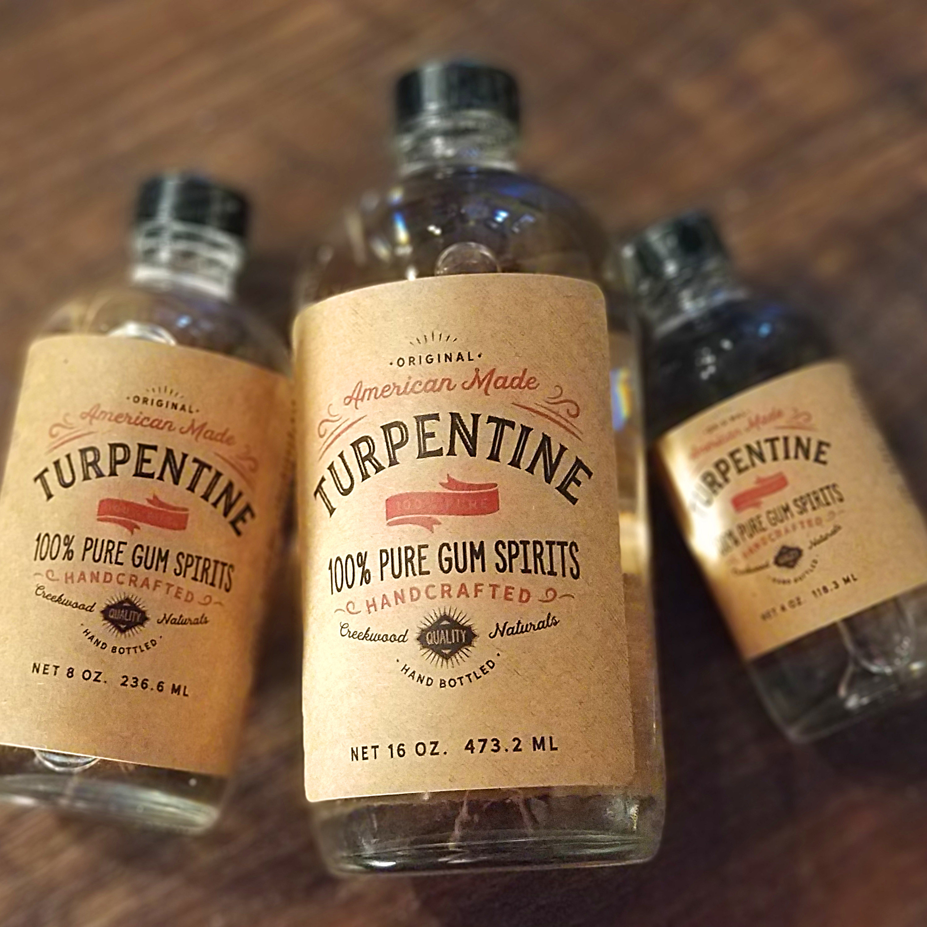 Turpentine Pure Gum Spirits - For Cleaning Agent & Paint Thinner - (118ml)