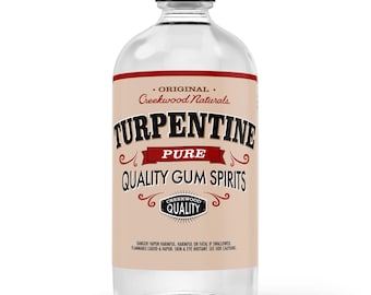 100% Pure Gum Spirits of Turpentine - American Made! NOT Imported! Natural, Pine Tree Turps!