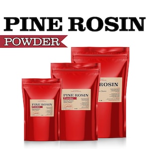 American Made Powdered Pine Rosin: For Beeswax Wraps, Dancers, Salves