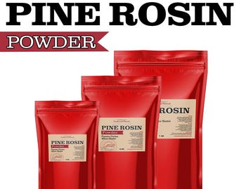 American Made Powdered Pine Rosin: For Beeswax Wraps, Dancers, Salves