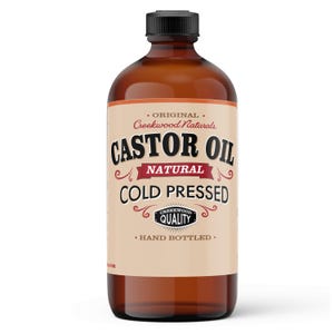 Natural Castor Oil 100% Pure Cold Pressed Hexane Free. Holistic, Eyelash, Eyebrow, Dry Skin, Hand, Topical, Scalp, Belly Button