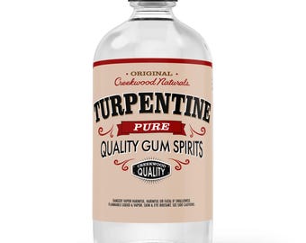 100% Pure Gum Spirits of Turpentine - American Made! NOT Imported! Natural, Pine Tree Turps!